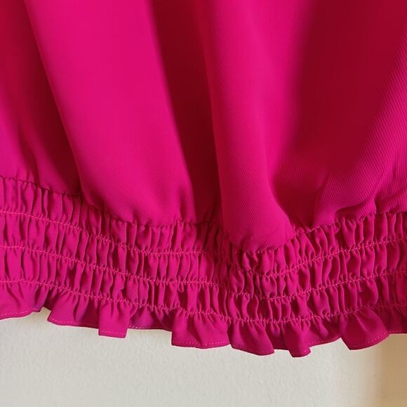 NWOT Amanda Uprichard Smocked Design Top - Picture 4 of 7